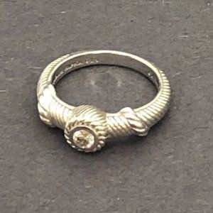 Judith Ripka Sterling Solitaire Diamonique Ring, 9